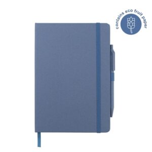 ABULA - eco-neutral® A5 Hard Cover Notebook & Pen Set - Corn Paper
