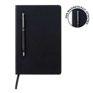 CAMPINA - Giftology A5 Hard Cover Notebook with Metal Pen Black