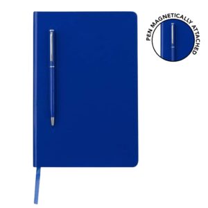 CAMPINA - Giftology A5 Hard Cover Notebook with Metal Pen Blue