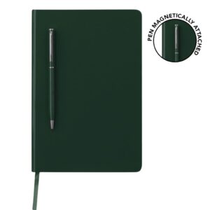 CAMPINA - Giftology A5 Hard Cover Notebook with Metal Pen Green