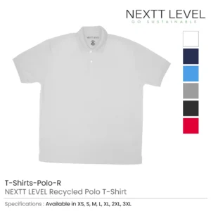 NEXTT LEVEL Polo T-Shirts in Recycled Material