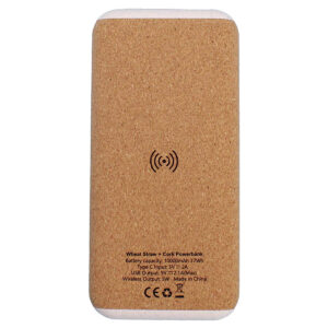 TEHO - 10000 mAh Wheat Straw + Cork Power Bank