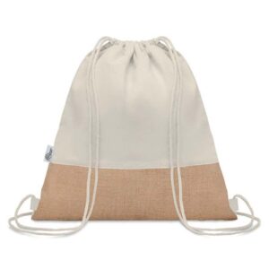TRIGE - GRS-certified Recycled Cotton & Jute Drawstring Bag