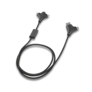 W CABLE – Versatile 3-in-1 Fabric Charging Cable with Eco-Friendly Design
