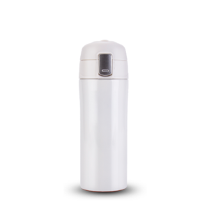 SMART MUG – 350ml Stainless Steel Vacuum Insulated Suction Mug with Push Button Lid