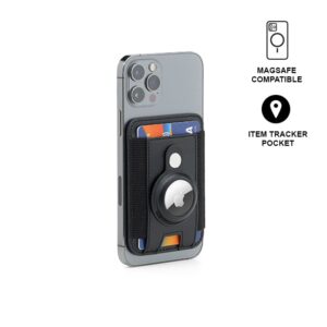 MARZ - Santhome® Magnetic Phone Cardholder with Santhome Tag Pocket Black