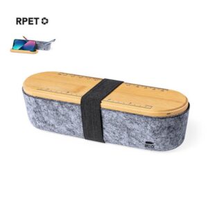 LABIN - eco-neutral RPET Stationery Box / Pencil Case Dark Grey