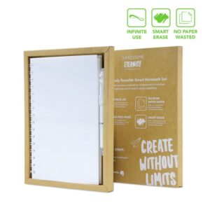 Santhome® Eternity - The Reusable Notebook & Pen Set White