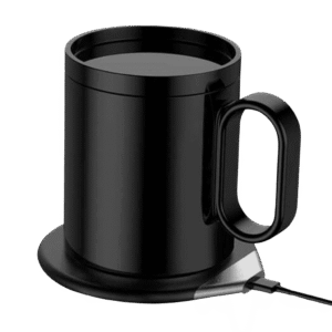 CRIVITS - Smart Mug Warmer with Wireless Charger - Black