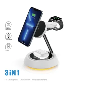 New Zinc Alloy Material 3-in-1 Wireless Fast Charger Fast