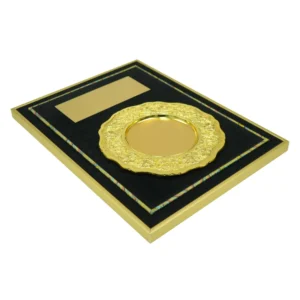 Aluminum Award Plaque A3 Size with Stand & Gold Plate