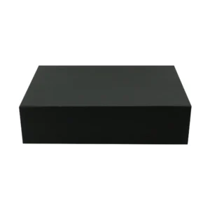 Black Plain Gift Box A3 Size with Magnetic Closure