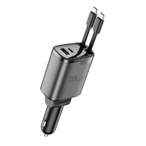 WiWU Helix Pro 111W GaN USB-A+C Fast Car Charger Wi-CC034