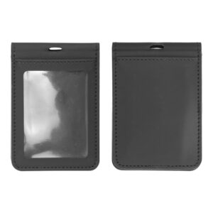 PU Leather Foldable ID Card Holder with Lace & Hook