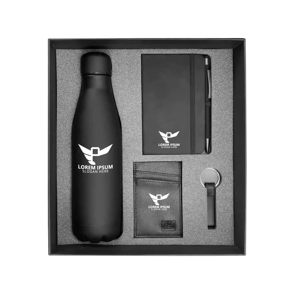 Promotional Gift Sets in Black Cardboard Gift Box