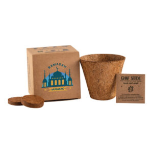 Plantable Kit with GHAF Seeds in Kraft Box Ramadan Gifts