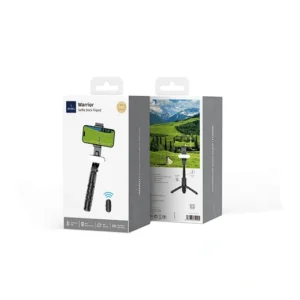 WiWU Wireless Connection Portable Selfie Stick with Beauty Light Foldable Selfie stick with Tripod and remote control SE013